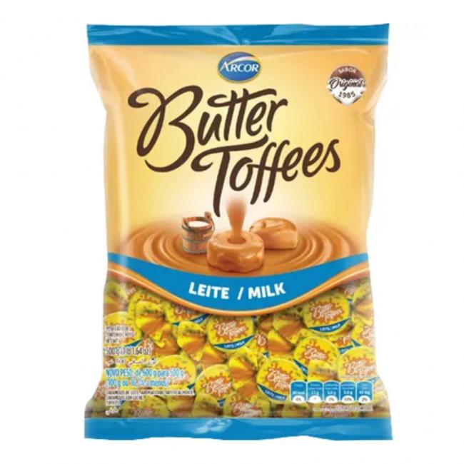 Bala Butter Toffe Leite 500g 