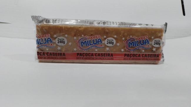 Doce de Amendoim Tipo Paoca Caseira 240g - Doces Milua