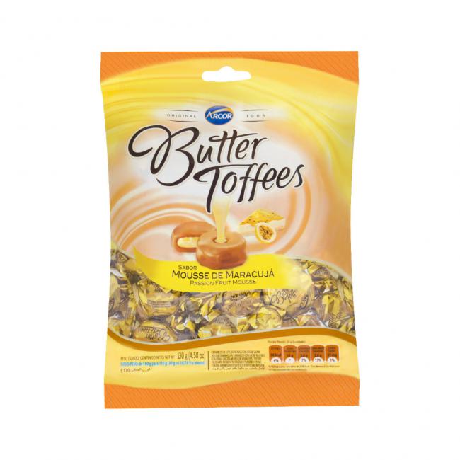 Bala Butter Toffe Maracuja 500g 