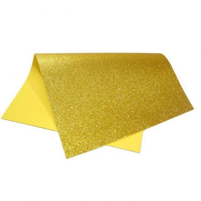 FOLHA E.V.A GLITTER OURO 40X60CM